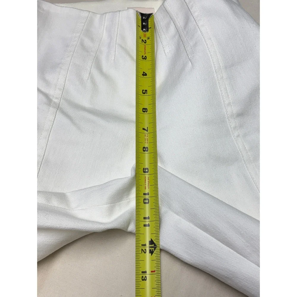 Cinq a Sept Tous Les Jours White High Waisted Flare Slit Hem Womens 2 W26 L26‎